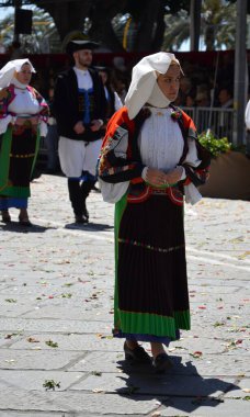 Cagliari, Sardunya 05.01.2019: Aziz Efisio dini geçit töreni