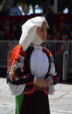 Cagliari, Sardunya 05.01.2019: Aziz Efisio dini geçit töreni