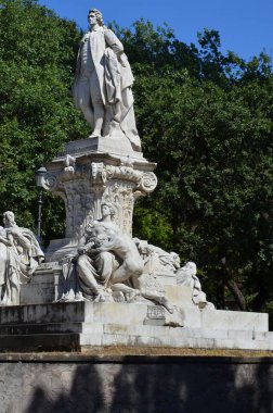 villa borghese, Roma Goethe heykeli