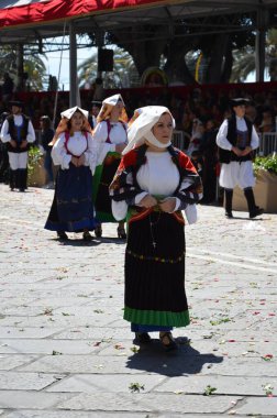 Cagliari, Sardunya 05.01.2019: Aziz Efisio dini geçit töreni
