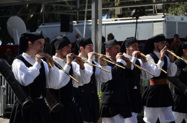 Cagliari, Sardunya 05.01.2019: Aziz Efisio dini geçit töreni