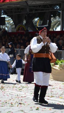 Cagliari, Sardunya 05.01.2019: Aziz Efisio dini geçit töreni