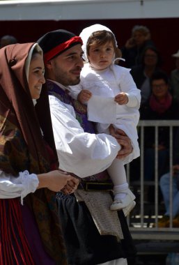 Cagliari, Sardunya 05.01.2019: Aziz Efisio dini geçit töreni