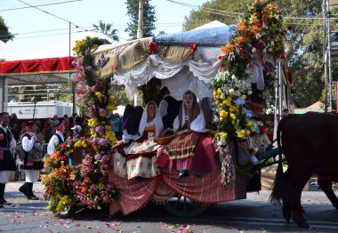 Cagliari, Sardunya 05.01.2019: Aziz Efisio dini geçit töreni