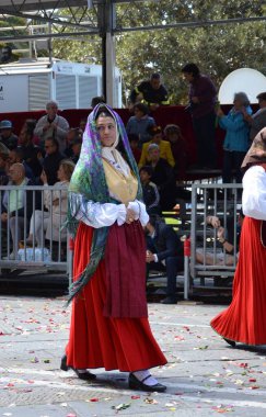 Cagliari, Sardunya 05.01.2019: Aziz Efisio dini geçit töreni