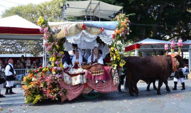 Cagliari, Sardunya 05.01.2019: Aziz Efisio dini geçit töreni