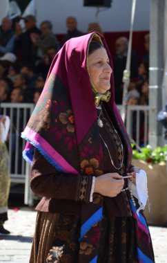 Cagliari, Sardunya 05.01.2019: Aziz Efisio dini geçit töreni