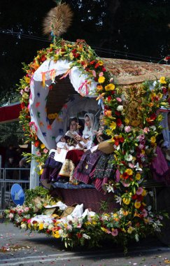 Cagliari, Sardunya 05.01.2019: Aziz Efisio dini geçit töreni