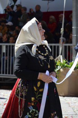 Cagliari, Sardunya 05.01.2019: Aziz Efisio dini geçit töreni