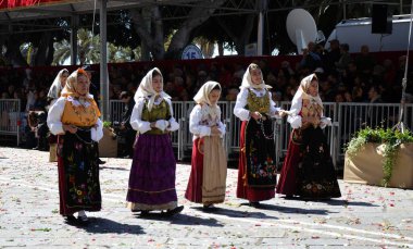Cagliari, Sardunya 05.01.2019: Aziz Efisio dini geçit töreni