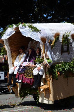 Cagliari, Sardunya 05.01.2019: Aziz Efisio dini geçit töreni