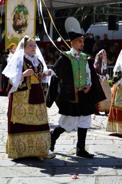 Cagliari, Sardunya 05.01.2019: Aziz Efisio dini geçit töreni