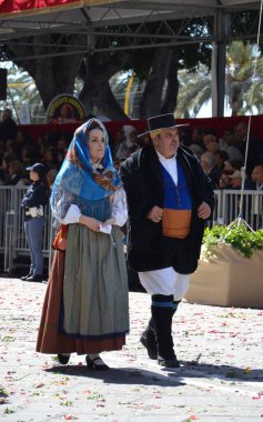 Cagliari, Sardunya 05.01.2019: Aziz Efisio dini geçit töreni