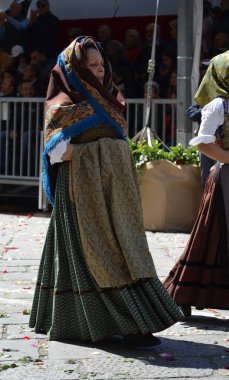 Cagliari, Sardunya 05.01.2019: Aziz Efisio dini geçit töreni