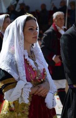 Cagliari, Sardunya 05.01.2019: Aziz Efisio dini geçit töreni