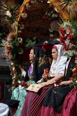 Cagliari, Sardunya 05.01.2019: Aziz Efisio dini geçit töreni