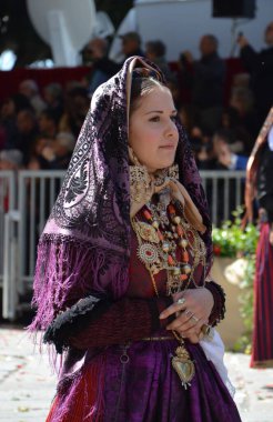 Cagliari, Sardunya 05.01.2019: Aziz Efisio dini geçit töreni