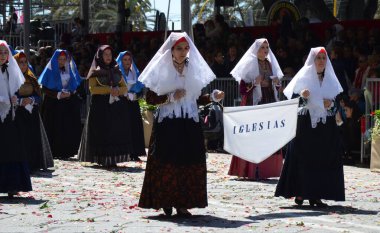 Cagliari, Sardunya 05.01.2019: Aziz Efisio dini geçit töreni
