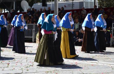 Cagliari, Sardunya 05.01.2019: Aziz Efisio dini geçit töreni