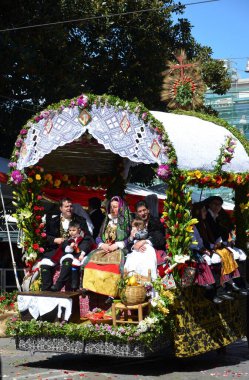 Cagliari, Sardunya 05.01.2019: Aziz Efisio dini geçit töreni