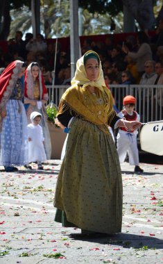 Cagliari, Sardunya 05.01.2019: Aziz Efisio dini geçit töreni