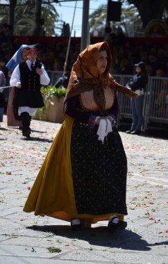 Cagliari, Sardunya 05.01.2019: Aziz Efisio dini geçit töreni