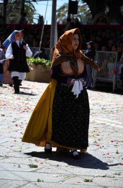 Cagliari, Sardunya 05.01.2019: Aziz Efisio dini geçit töreni