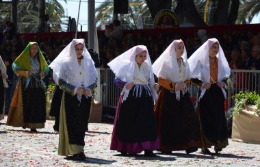 Cagliari, Sardunya 05.01.2019: Aziz Efisio dini geçit töreni