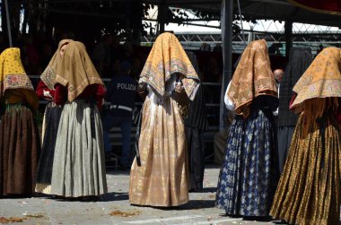 Cagliari, Sardunya 05.01.2019: Aziz Efisio dini geçit töreni