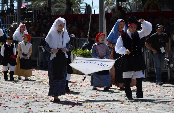 Cagliari, Sardunya 05.01.2019: Aziz Efisio dini geçit töreni