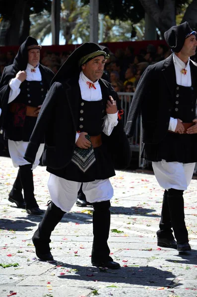 Cagliari, Sardunya 05.01.2019: Aziz Efisio dini geçit töreni