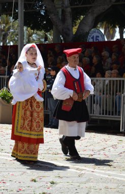 Cagliari, Sardunya 05.01.2019: Aziz Efisio dini geçit töreni