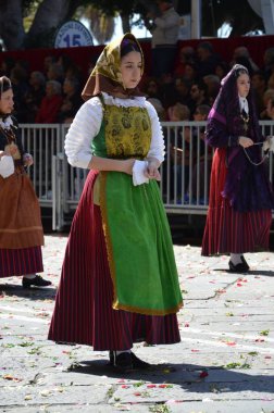 Cagliari, Sardunya 05.01.2019: Aziz Efisio dini geçit töreni