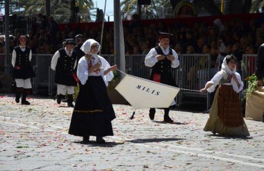 Cagliari, Sardunya 05.01.2019: Aziz Efisio dini geçit töreni