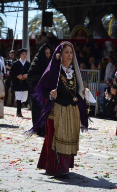 Cagliari, Sardunya 05.01.2019: Aziz Efisio dini geçit töreni