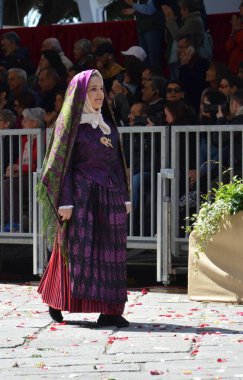 Cagliari, Sardunya 05.01.2019: Aziz Efisio dini geçit töreni