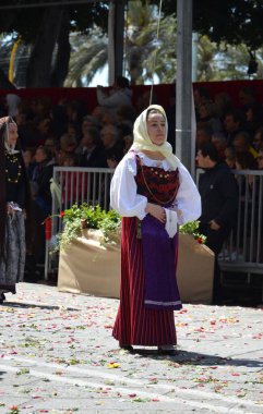 Cagliari, Sardunya 05.01.2019: Aziz Efisio dini geçit töreni