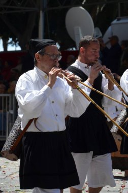 Cagliari, Sardunya 05.01.2019: Aziz Efisio dini geçit töreni