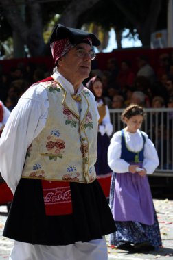 Cagliari, Sardunya 05.01.2019: Aziz Efisio dini geçit töreni