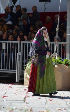 Cagliari, Sardunya 05.01.2019: Aziz Efisio dini geçit töreni