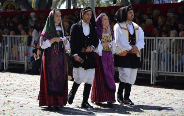 Cagliari, Sardunya 05.01.2019: Aziz Efisio dini geçit töreni