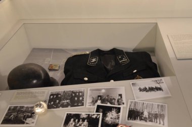 Buchenwald, Almanya 10.12.2019: Buchenwald Nazi Toplama Kampı ana kapısı Weimar yakınlarındaki Ettersberg 'de