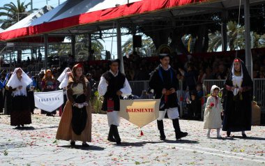 Cagliari, Sardunya 05.01.2019: Aziz Efisio dini geçit töreni