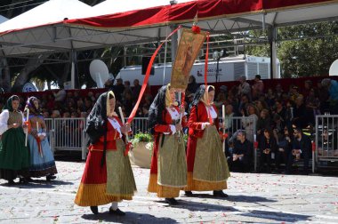 Cagliari, Sardunya 05.01.2019: Aziz Efisio dini geçit töreni