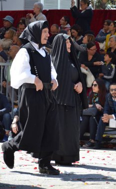 Cagliari, Sardunya 05.01.2019: Aziz Efisio dini geçit töreni