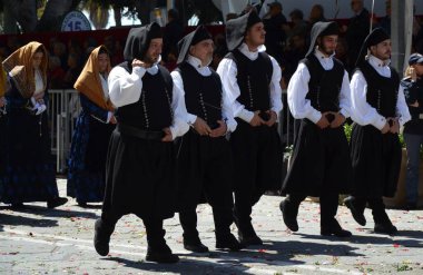 Cagliari, Sardunya 05.01.2019: Aziz Efisio dini geçit töreni