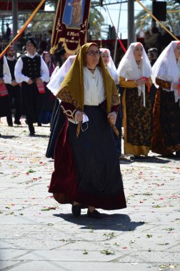 Cagliari, Sardunya 05.01.2019: Aziz Efisio dini geçit töreni