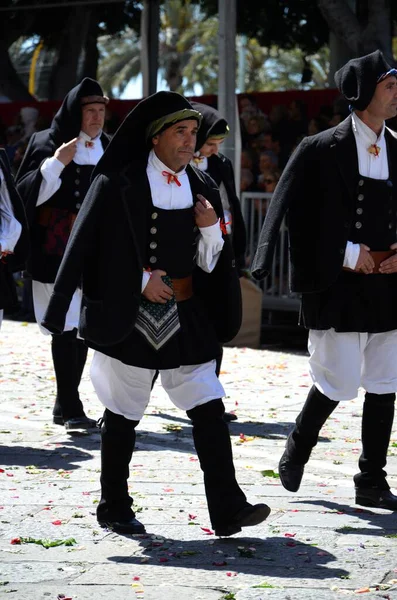 Cagliari, Sardunya 05.01.2019: Aziz Efisio dini geçit töreni