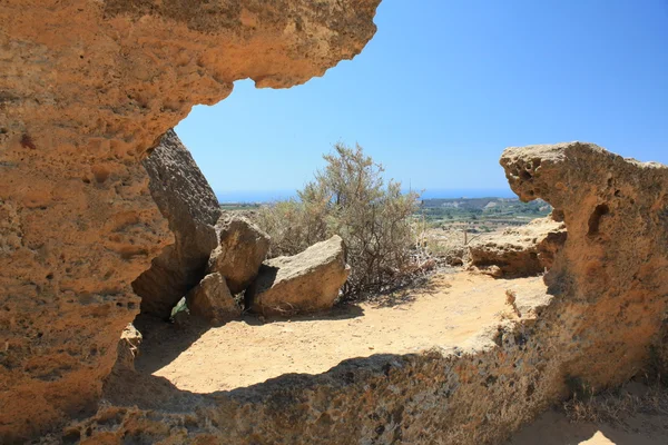 O Vale dos Templos, Agrigento, Sicília, Itália — Fotografia de Stock