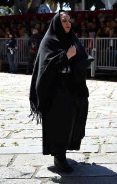 Cagliari, Sardunya 05.01.2019: Aziz Efisio dini geçit töreni